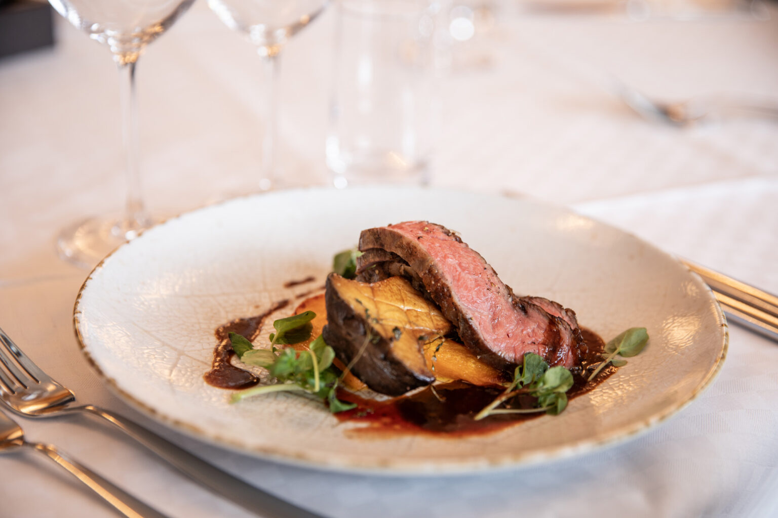 Måltider i Runö Möten & Events restaurang